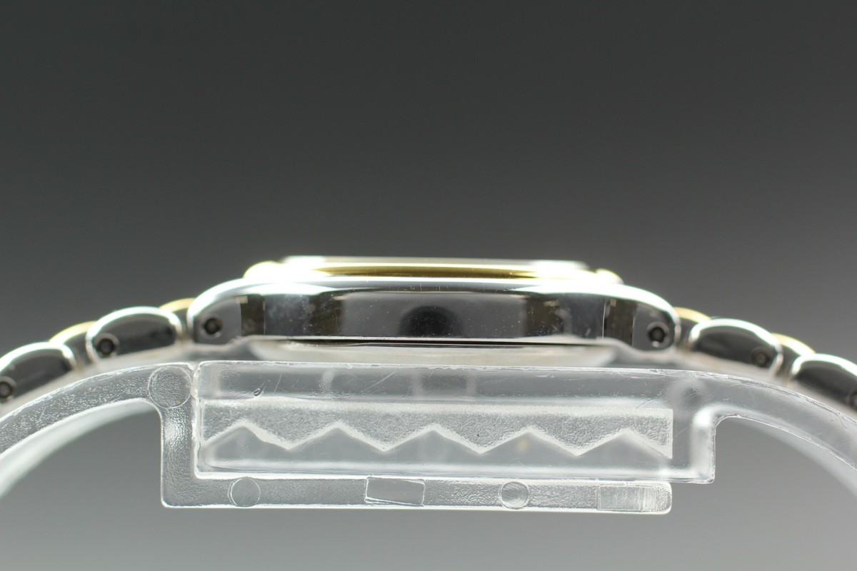 Near MINT ] SEIKO 1F21-5A00 Gold White Dial Quartz Women's Watch