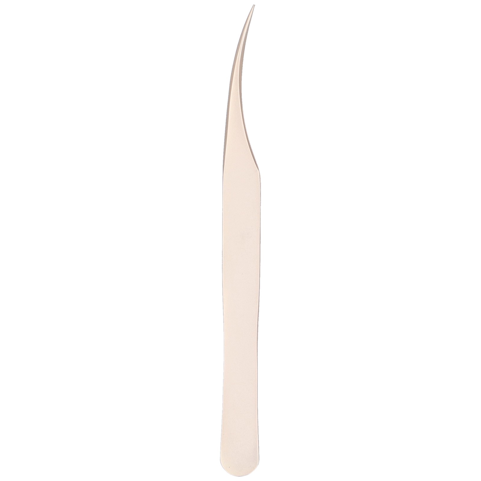 Gold SemiCurved Tweezers )False Eyelashes Grafting Tweezers Fine Tip Stainle BAJ