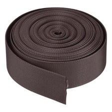 Flat Nylon Webbing Strap 1.5 Inch 10 Yards Brown for Backpack, Luggage-rack