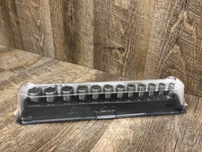 SEALED Snap On 12 Pc 3/8" Dr 6 Pt METRIC Semi Deep Socket Set 212FSMSY 8-19mm