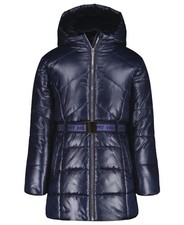 Tommy Hilfiger Girls Long Length Heavyweight Puffer Jacket With Polar Fleece