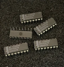 5pc National Semiconductor DM74367N Integrated Circuit Plastic Package **NOS