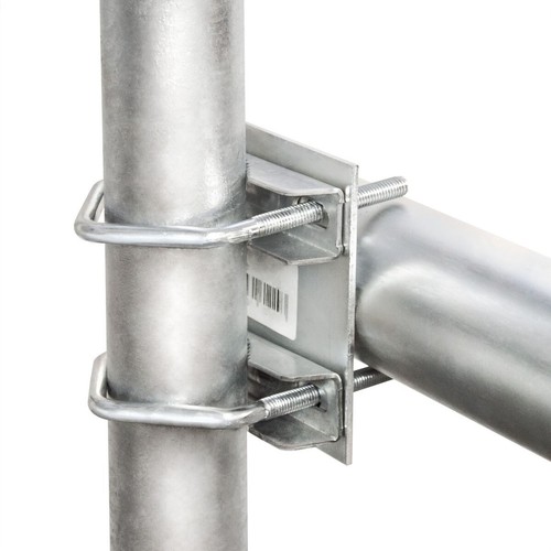 Balkon-Halter 40cm Ø 42mm Stahl Mast Geländer-Halterung für Satelliten-Schüssel - Bild 5 von 8