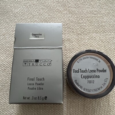 Sebastian Trucco Final Touch Loose Powder, Cappuccino 70012, New And Sealed.