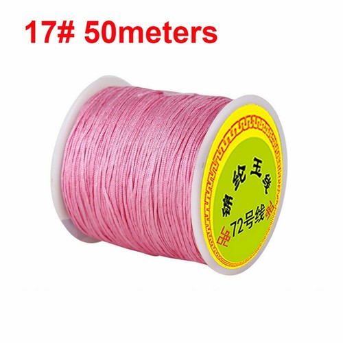 Cuerda de nailon de 50 metros hilo de anudar chino 0,8 mm trenza cordón cuerda - Imagen 23 de 31