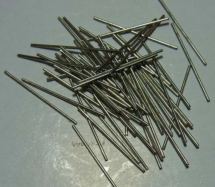 Fili taglio barchetta nichel argento diametro 0,5 mm lunghezza 16 mm 50 pz bp... - Immagine 4 di 4