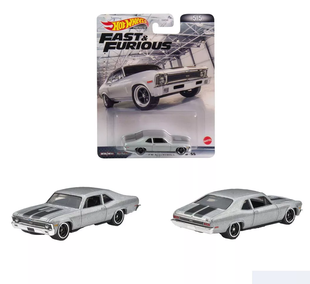 Hot Wheels - Carrinhos Velozes e Furiosos - 70`chevy Nova Ss Grk50 - MP  Brinquedos