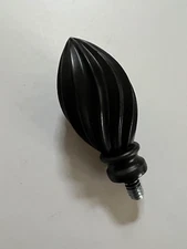 Vintage Black Lamp Finial