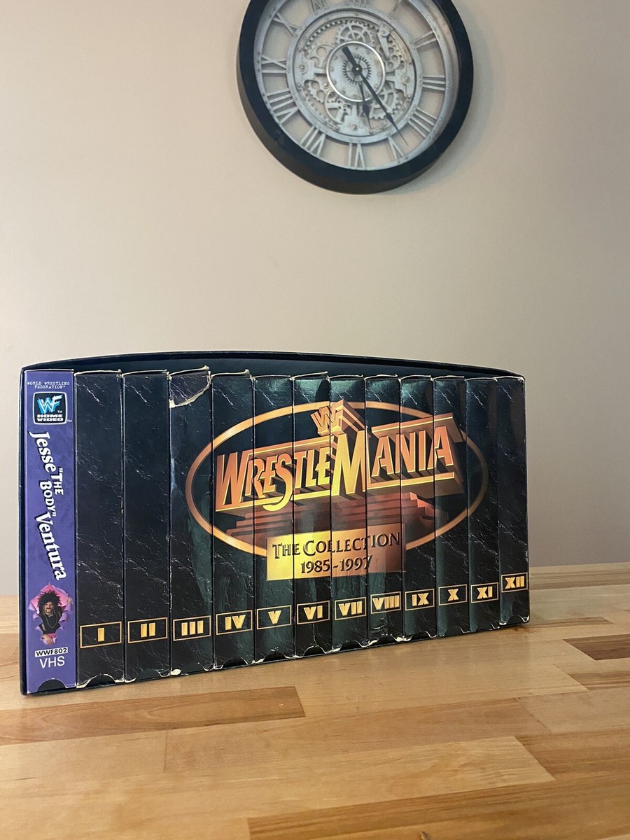 wwf vhs dvd セット Vintage WWF WrestleMania - The Legacy VHS Box Set Volumes 1