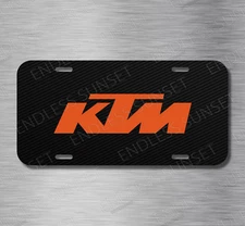 KTM Power sports Motorcycle Bike Off road License Plate Front Auto Tag