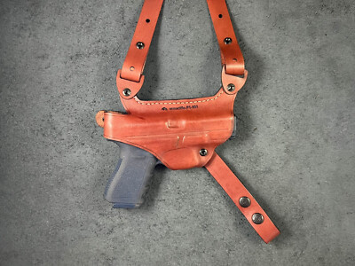 New Style Leather Horizontal Shoulder Miami Vice Holster for Glock