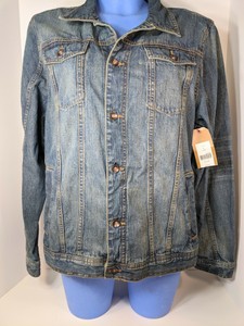 red camel denim jacket