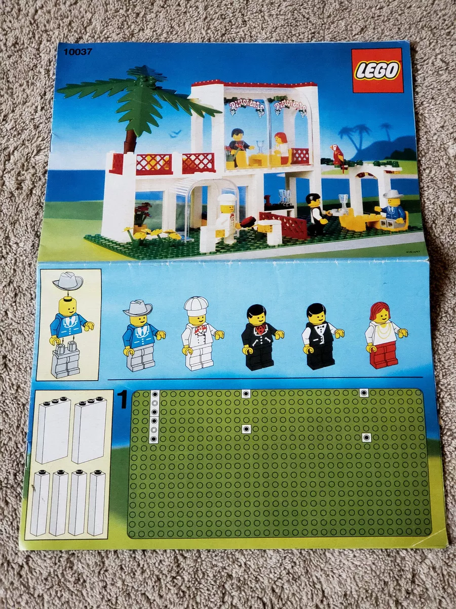 LEGO INSTRUCTION MANUAL FOR BREEZEWAY CAFE 10037 MANUAL ONLY XLNT (6376)
