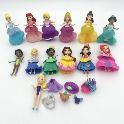 Disney Princess Little Kingdom Snap Ins Royal Clips Fashion Doll LOT 13 Sewing