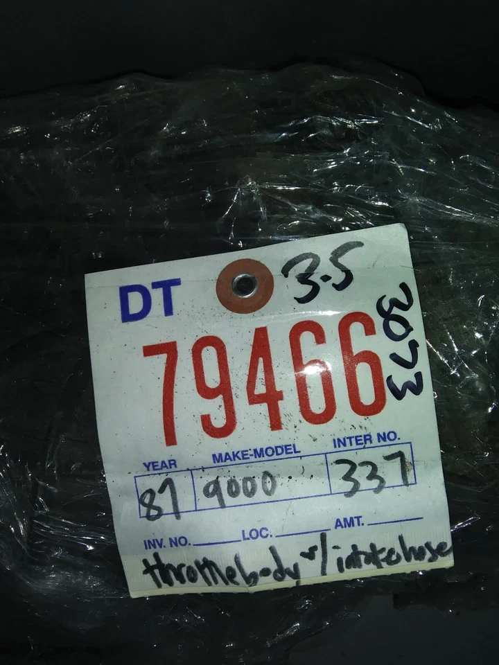 Throttle Body valve Assembly SAAB 9000 87 88 - Image 2 of 2