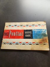 1963 GM Pontiac USER S GUIDE VINTAGE