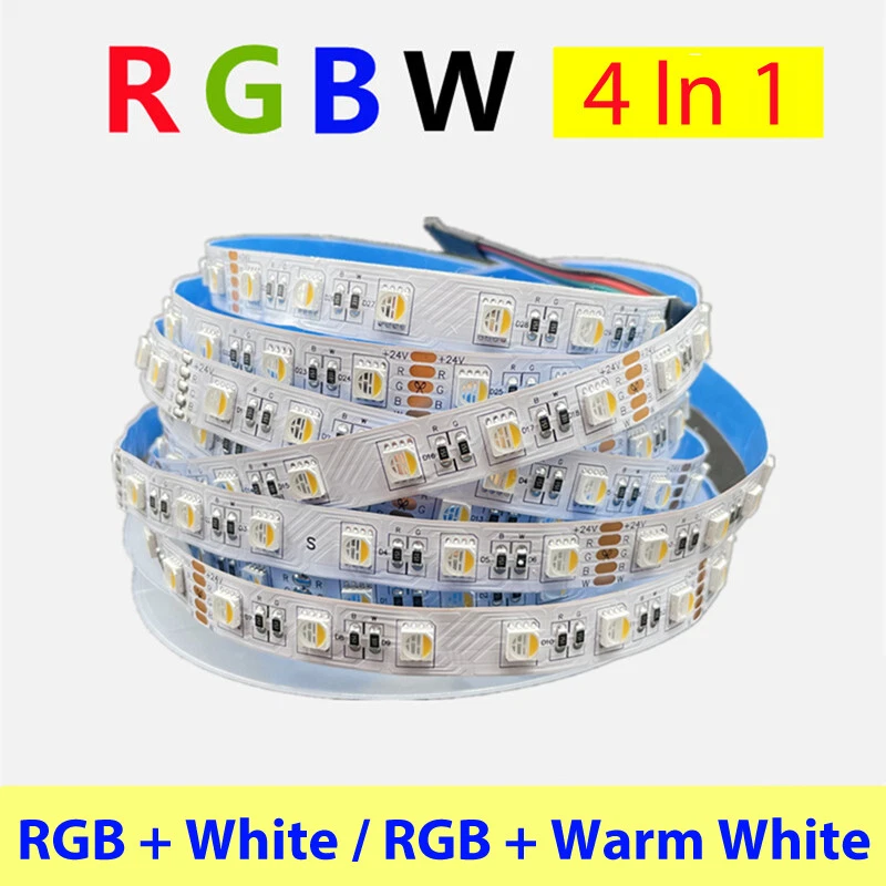 DV12V/24V LED Light Strip 16.4ft SMD5050 RGBW RGBWW COB for PC Car decorate