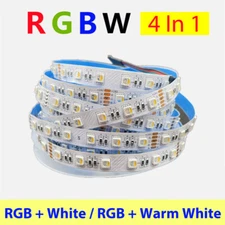 16.4ft(5m) 12V/24V COB LED Strip SMD5050 RGBW RGBWW Lights for Room Car PC Decor