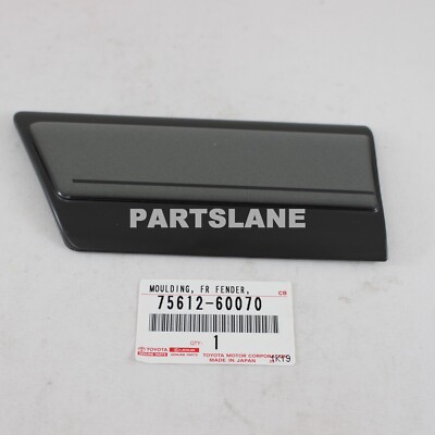 75612-60070 Toyota OEM Genuine MOULDING, FRONT FENDER, OUTSIDE LH 