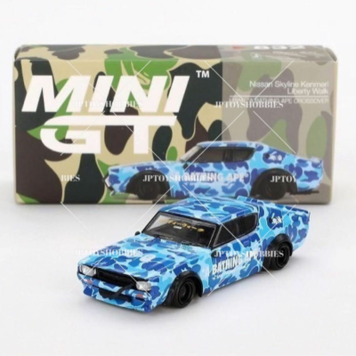 BAPE MINI GT ミニカー MINI GT × BAPE × LBWK Nissan Silvia GT-R Kenmeri Silhouette ER34