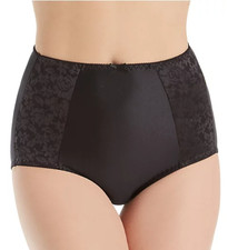 Bali Double Support Full-Cut Black Shaper Brief Plus Size 10/3XL