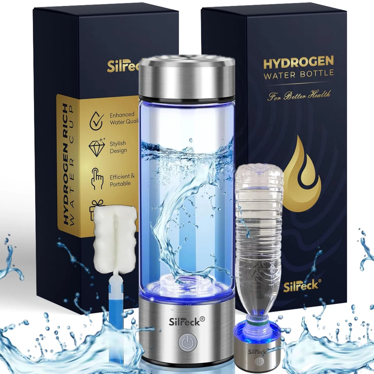 GERAZAHO Bouteille d'eau Riche en hydrogène H2, Concentration maximale
