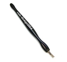 Profi Werkzeug ✅ 1 x Nagelhaut Messer "2in1"  schwarz ✅  sehr scharf mit Schutz