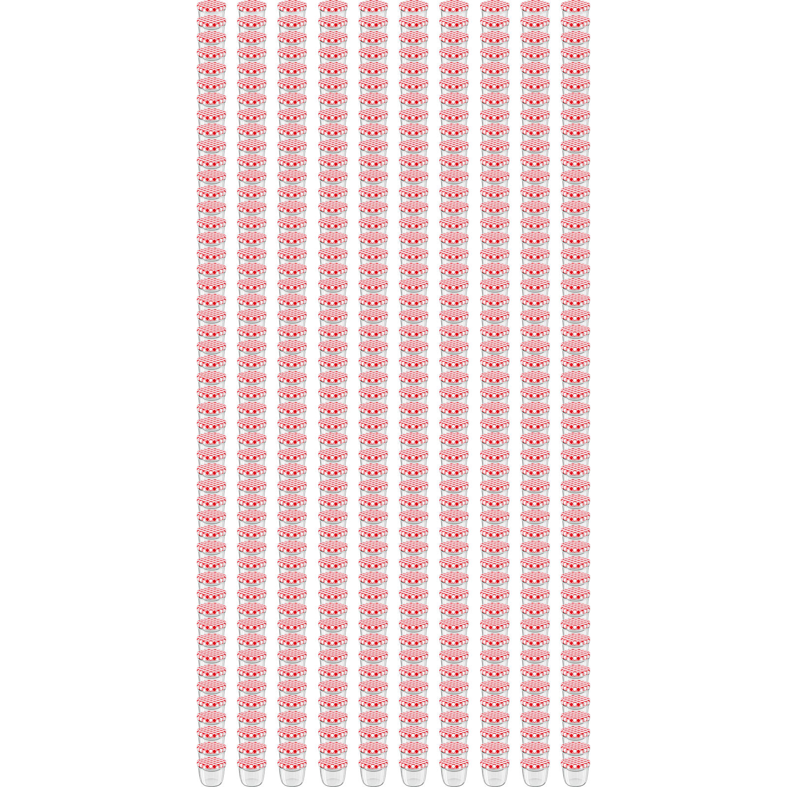 Einmachgläser 230 ml Schraubdeckel rot Marmeladengläser Sturzgläser Einmachglas