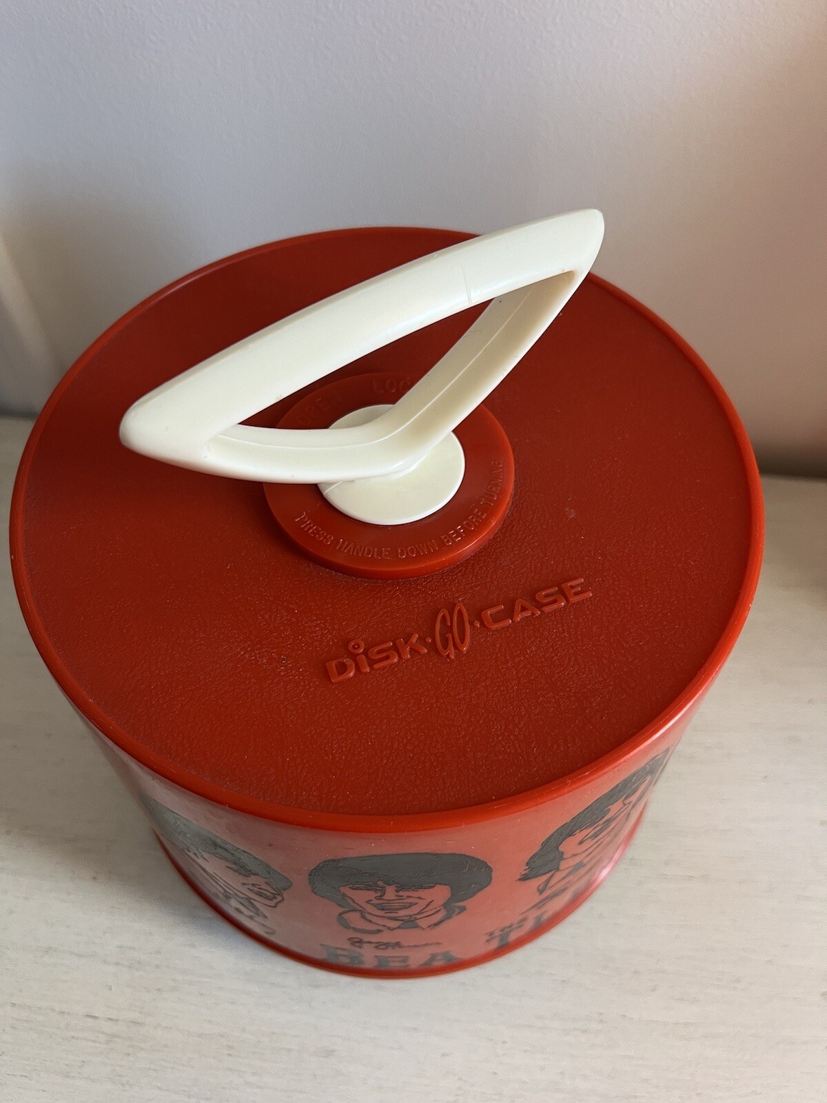 Vintage 1966 BEATLES DiskGoCase Red 7" 45 Record Holder eBay