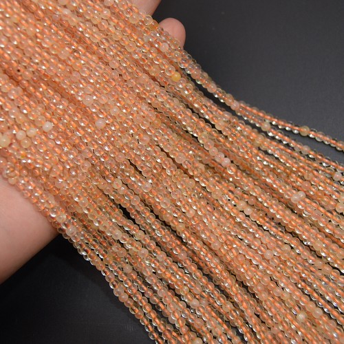 3mm Natural Untreated Yellow Citrine Round Gemstone Loose Beads Jewelry Making - Picture 2 of 12