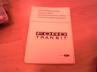 Ford Parts Catalogue Transit Mk1 Van Chassis cab Pick-up Parcel Van