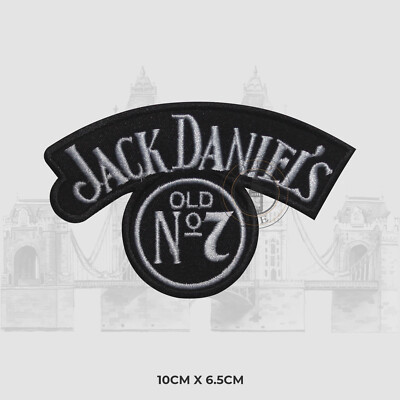 JD OLD NO 7 Bügelbild/Aufnähen bestickt Patch Applikation für Kleidung