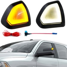 Led Side Tow Mirror Drl Turn Signal Light For Dodge Ram 1500 2500 3500 4500 5500