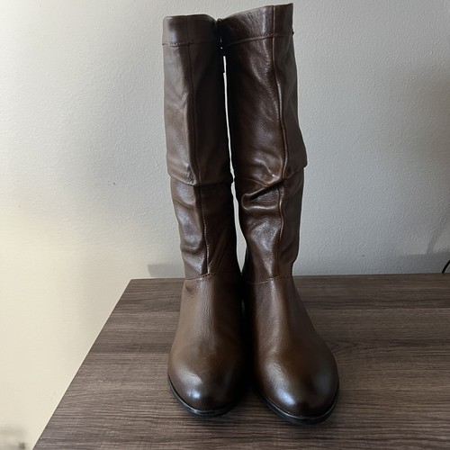 ALDO Brown Boots Strap Buckle & Zip Size 6 - Picture 6 of 12