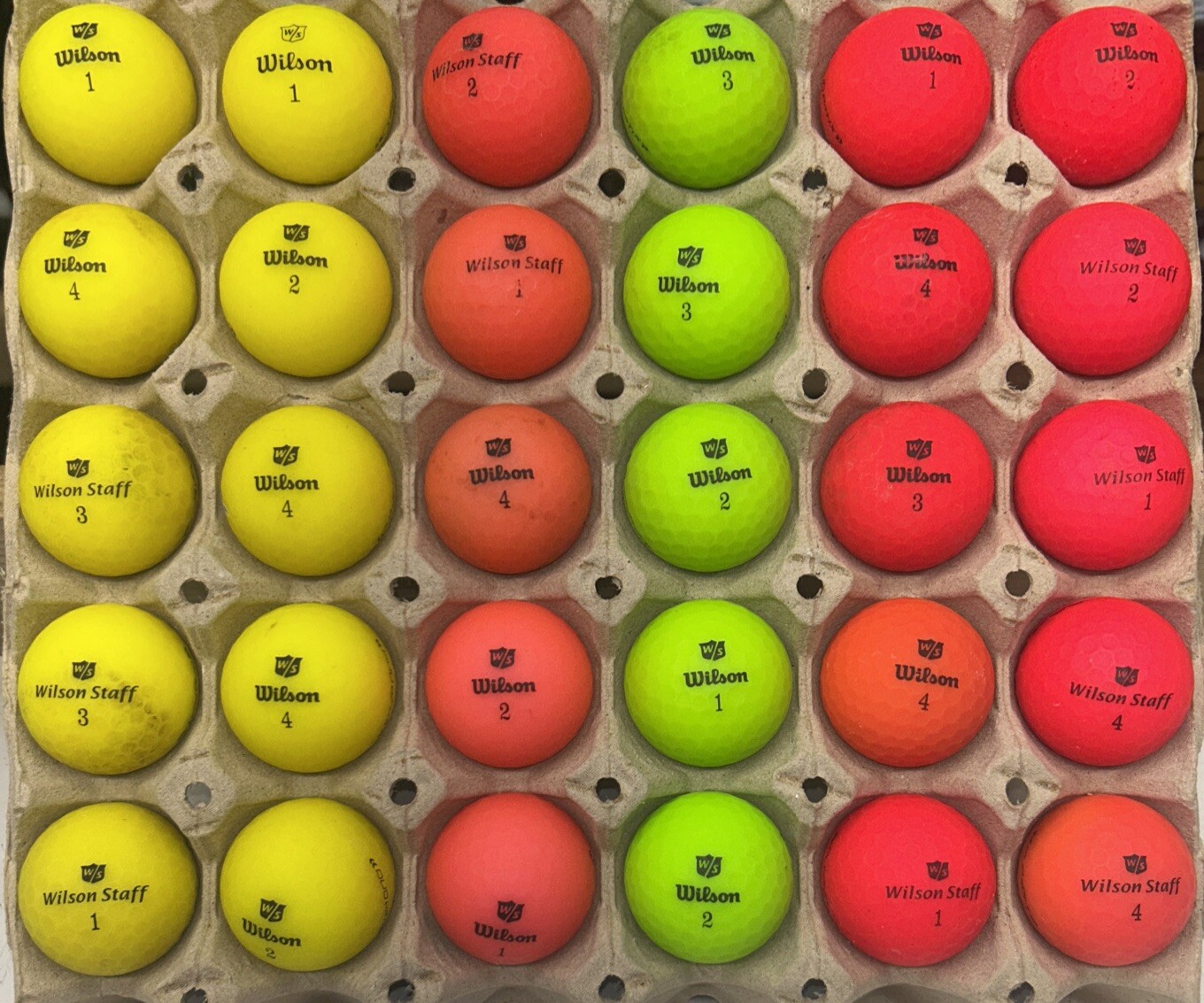 Wilson Duo Matte Golf Balls Mixed Grade 30 Pack 80
