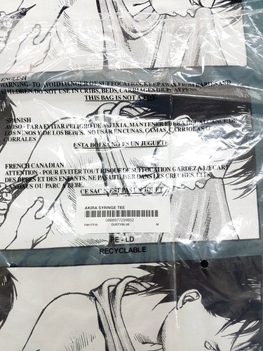 Supreme Akira アキラ Syringe Tee Dusty Blue Size M FW17 T-Shirt - Picture 12 of 12