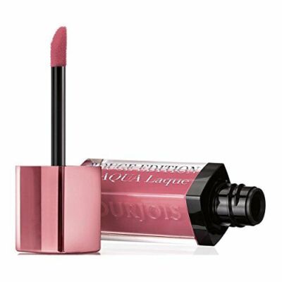 CS BOURJOIS PARIS/ROUGE EDITION AQUA LAQUE LIP GLOSS 02 ROSE ON ROCKS 0.2 OZ