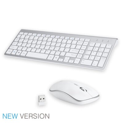 2.4G Wireless Keyboard Mouse Bundles For Apple iMac And PC Laptop