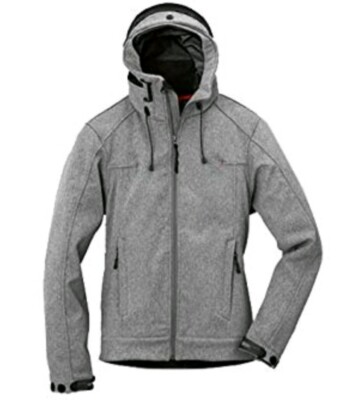 Audi Sports Ladies Softshell Windproof Jacket Grey Size M UK10/12