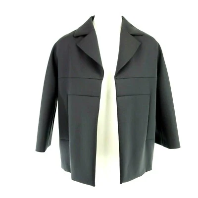 Jacke BAUER Damen Schwarz Blazer Elegant Modern Kastenform Oversize Sakko Neu - Bild 1 von 4