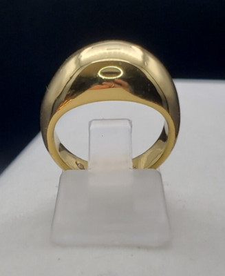 BaubleBar Ring Gelbgold über Messing glatt Kuppel Größe 5 #1