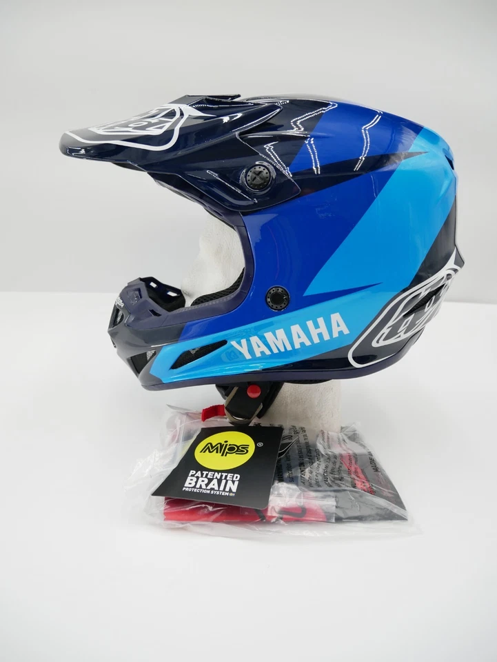 Casco Troy Lee Designs SE4 Yamaha L4 - Azul marino/azul - SM - 101877002 Foto 3 de 4