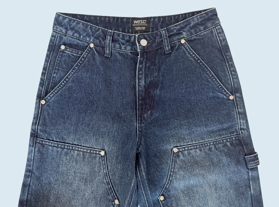 Pantalones de mezclilla de trabajo utilitarios WESC Carpenter talla 28 Foto 3 de 4