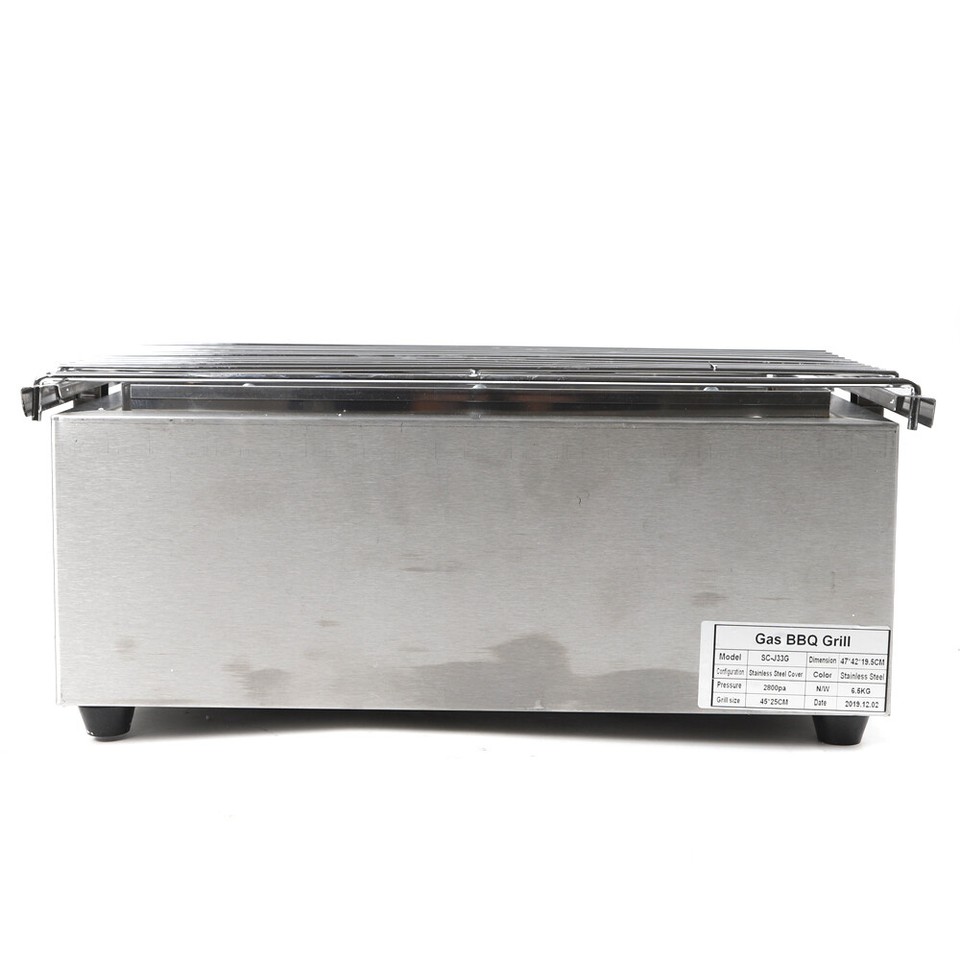 Commercial 3 Burners Grill Outdoor BBQ Infrared Cooker Gas LPG Grill