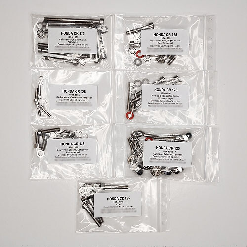 Vis carter grippée ? Solution vis inox Allen Honda CR 125 1984-1986