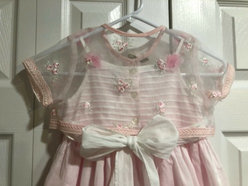 Beautiful...Jane Seymour This one That one 2 pc. Pink Dress with rose bud size 4 - Picture 5 of 10