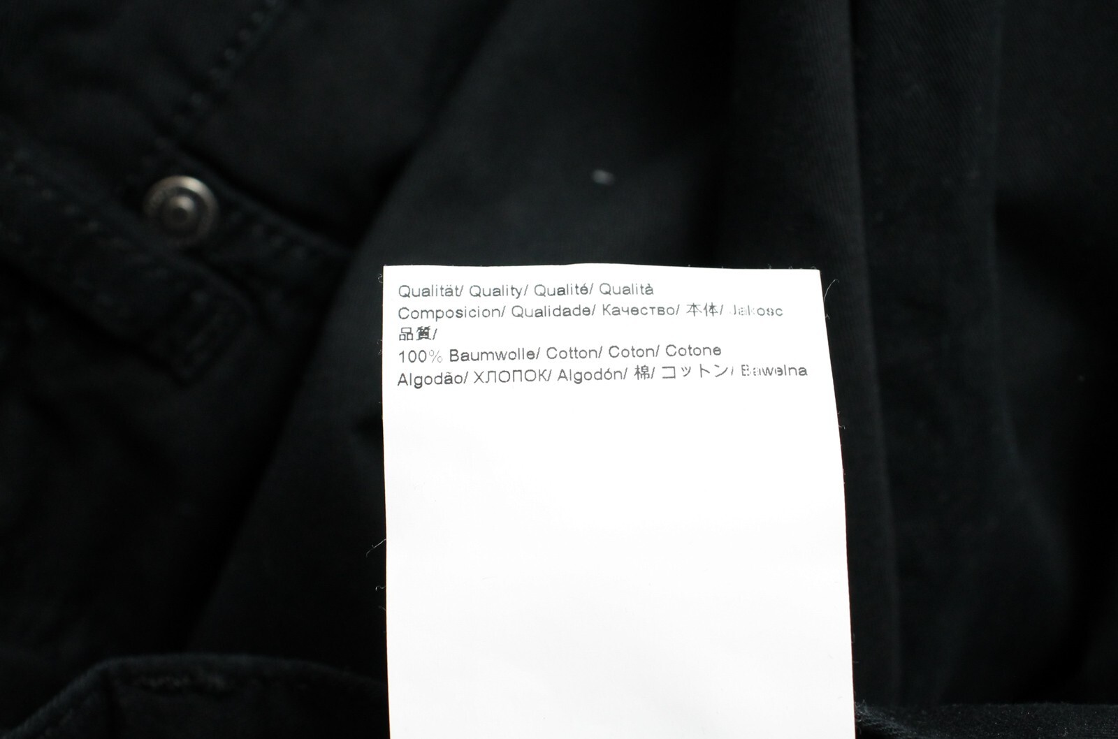 HUGO BOSS Nebraska Trousers Men's W36/L30 Regular Fit Zip Fly Pockets Black thumbnail 8