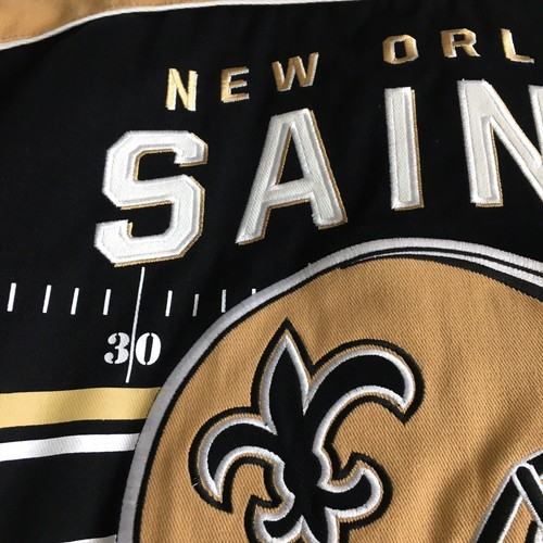 NFL Vintage New Orleans Saints Men’s G-III Quilted Racing Stitched Jacket 3XL - Picture 16 of 19