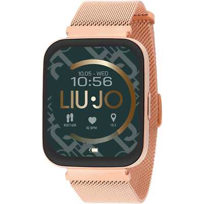 Smartwatch LIU JO LUXURY VOICE SLIM SWLJ084 Edelstahl Gold Rose Mesh Touchscreen
