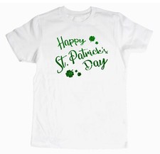 Happy St Patricks Day Toddler Kid Youth TShirt Green Clover Lucky Charm Shamrock